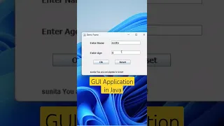 GUI Application in Java