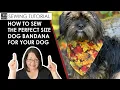 How to Sew the Perfect Sized Bandana for Your Dog - DIY Dog Bandana tutorial
