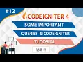 Some important queries in Codeigniter 4 Codeigniter 4 Tutorial For Beginners Step By Step