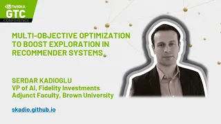 NVIDIA GTC 2022 Multi-Objective Optimization for Recommender Systems