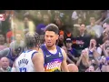 Devin Booker gets Tech for Cussing out Jalen Brunson 🤣