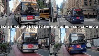 Staten Island-Manhattan s SIM11 SIM23 SIM24 SIM33C Bus Routes Action in Manhattan