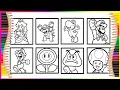 Super Mario Character Coloring Pages