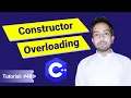 Constructor Overloading in C Object oriented Programming in C C Tutorials For Beginners 48