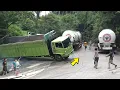 Download Lagu Menegangkan‼️Tali Rantai Sampai Putus 2 Kali, Evakuasi Truck Terguling Di Sitinjau Lauik