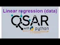 QSAR with python w3-2 linear regression training on multiple datapoints
