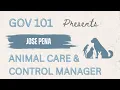 Jose Pena Animal Control Manager