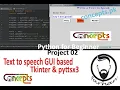Python for Beginners Project 2 GUI Based text to speech