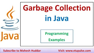 What is Garbage Collection Java How Garbage Collection is done in Java by Mahesh Huddar