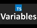 TypeScript Tutorials - 3 Variables