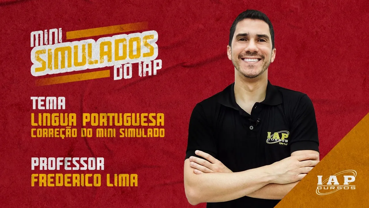 LIVE: LÍNGUA PORTUGUESA - CORREÇÃO DO MINI SIMULADO.