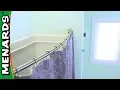 How To Install a Curved Shower Rod Menards