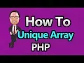 PHP - Unique Array Values