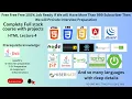 HTML Lecture 4 Complete Full stack course