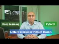 Deep Learning with PyTorch - Lecture 1