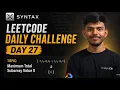 LeetCode Daily Challenge 3689 Maximum Total Subarray Value II TENZOR