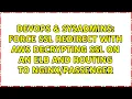 Force SSL redirect with AWS decrypting SSL on an ELB and routing to
