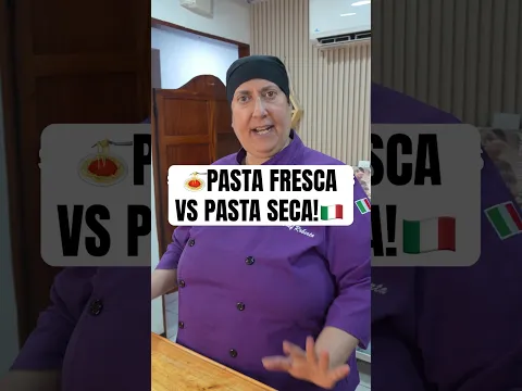PASTA FRESCA VS PASTA SECA! 🍝🇮🇹 #chefroberta #pasta #recetas