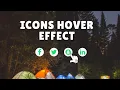 Icon Hover Effect Using Pure HTML CSS