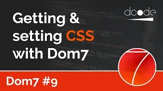 Dom7 Tutorial - Getting and Setting CSS values