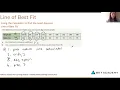 MS4 Bivariate Data Analysis 5 Line of Best 2