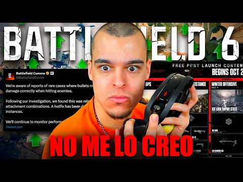 Video Thumbnail: PRIMERA ACTUALIZACION DE EMERGENCIA EN BATTLEFIELD 6