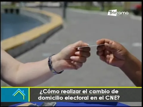 ¿Cómo realizar el cambio de domicilio electoral en el CNE?