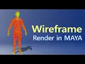 Wireframe Render in maya using Software Redshift V-ray and Arnold