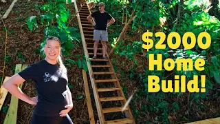 BUILDING MY DAD A $2000 HOME IN THE JUNGLE PT 2