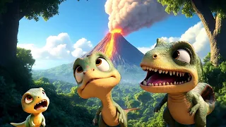 🎵 "Dino Family Song for Kids! 🦖 Stomp, Chomp, Roar Adventure! (2025 Interactive Dance & Actions)