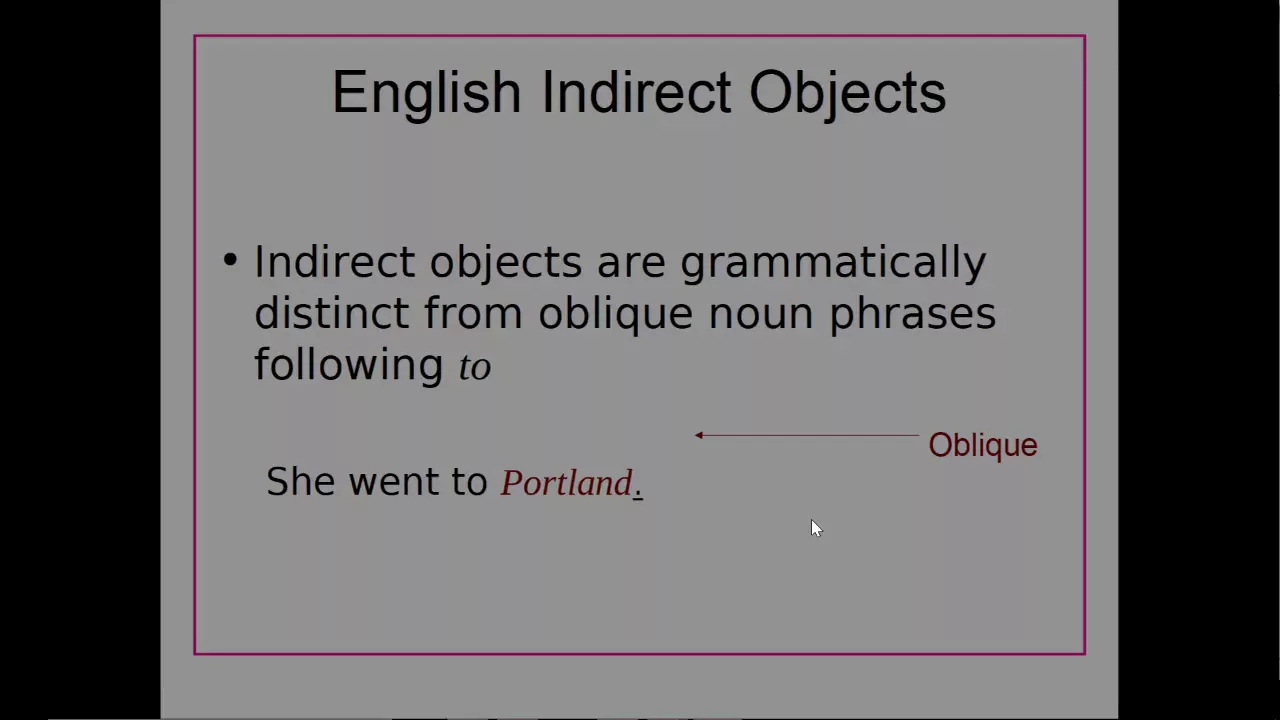 LING 101 UNM - Syntax - Grammatical Relations