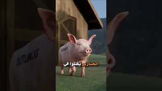 ليش الخنازير تظل فالطين طول اليوم                 دندنها