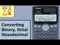 Casio Fx-991ms Binary Decimal Hexadecimal and Octal conversion