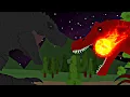 Lagu Pyrospinus vs Godzillasaurus | Stick-Nodes Animation 