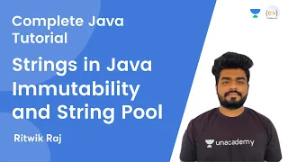 L7 Strings in Java Immutability and String Pool JAVA Complete Java Tutorial Ritwik Raj
