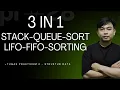 Tugas Besar Struktur Data Implementasi Stack Queue dan Quick Sort di Java Full Kode