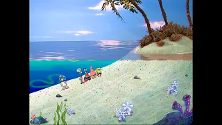 SpongeBob SquarePants Sea Creatures On Dry Land Scene 1080p60 