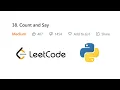 Count and Say Leetcode Python Love Babbar DSA Cracker Sheet