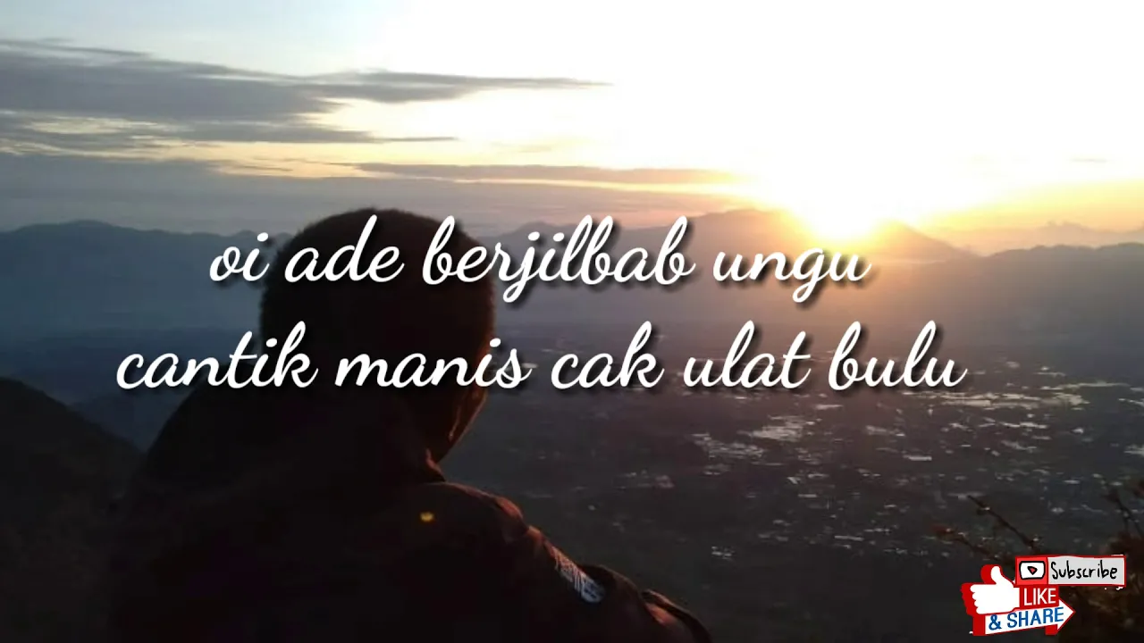 Adek Berjilbab Ungu - R Fikri (cover+lirik) versi reggae