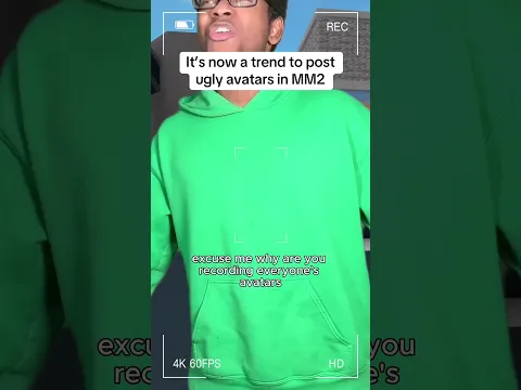 It’s now a trend to record ugly avatars in MM2 (Roblox)