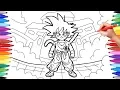 Goku Dragon Ball Coloring Pages How to draw Goku How to Draw Dragon Ball