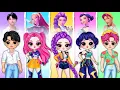 Download Lagu K-POP DEMON HUNTERS: Elsa, Ladybug en Peach schitteren in HUNTRIX Girl Group | DIY Papieren Poppe...