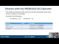Division in Java and Modulus Operator