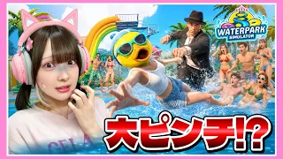 最高のプールを作ってたら『荒らし』が来て大パニックに…！？💦　【Waterpark Simulator】【たまちゃん】