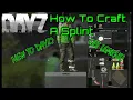 Dayz How to craft a splint