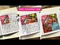 Four Seasons in One Page Spring Summer Autumn Winter Coloring Timelapse