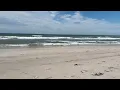 North Topsail Beach low tide and windy