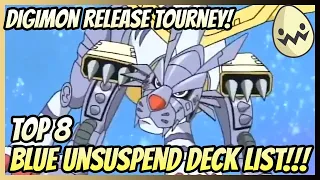 Download Digimon Release Tourney! Top 8 Blue Unsuspend Deck List! MP3