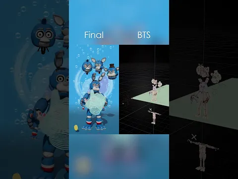 FNaF Pepsi Head Puzzle Challenge FNaF Song | Behind The Scene vs Animation #fnaf #memes #shorts