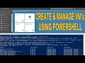 Azure PowerShell Create and manage Azure Virtual etc